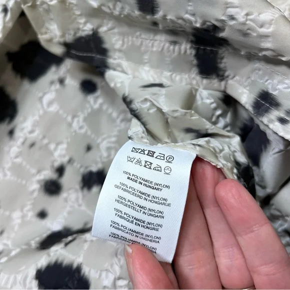 Dries Van Noten hooded animal print cloque coat size XS Fall 2022 jacket luxury - Picture 5 of 9